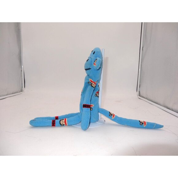 Paul Frank Julius Blue Sock Monkey Plush Doll 14" Cute Animal Toy - Picture 5 of 6